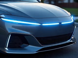 Ilustrasi Lampu LED pada mobil