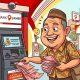 Ilustrasi nasabah tarik tunai di ATM Bank Jambi. (Gemini)
