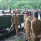 Wali Kota Jambi, Maulana bersama Wakil Wali Kota Diza Hazra Aljosha melakukan inspeksi ke sejumlah titik transfer depo sampah