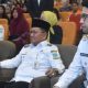 Walikota Jambi Maulana bersama Wakil walikota Jambi, Diza Hazra menghadiri bedah buku berjudul Babad Alas karya Wakil Menteri dalam Negeri Bima Arya Sugiarto